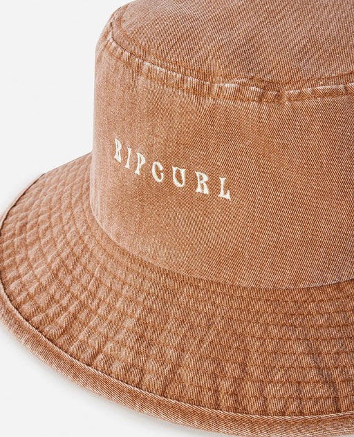Rip Curl Washed UPF Mid Brim Hat Washed Brown - Boardworx