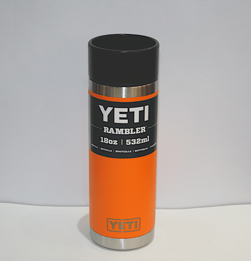 Yeti Rambler 18 oz Bottle with Hotshot Cap Limited Edition King Crab Orange - Boardworx