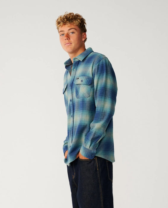 Rip Curl Classic Surf Count Flannel Shirt Light Navy