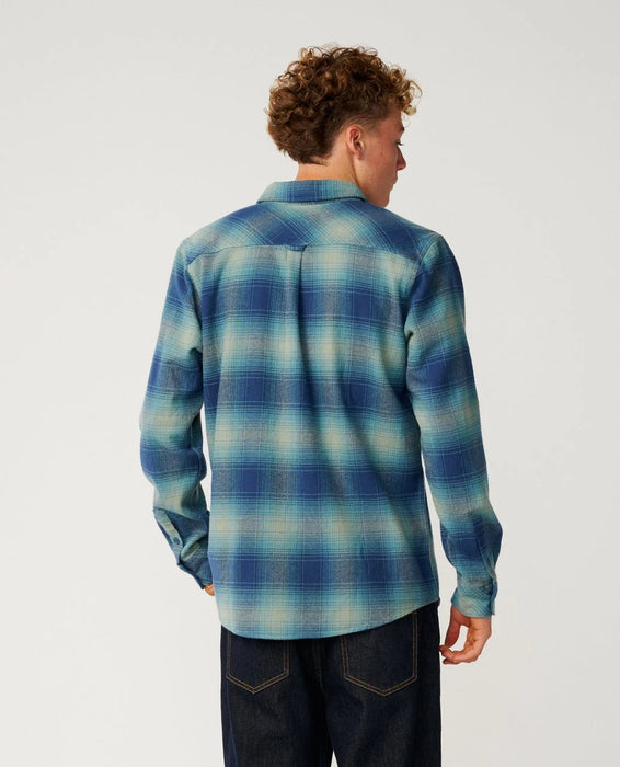 Rip Curl Classic Surf Count Flannel Shirt Light Navy