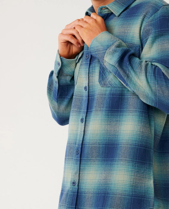 Rip Curl Classic Surf Count Flannel Shirt Light Navy