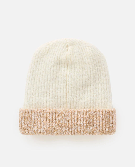 Rip Curl 2 Tone Reg Revo Beanie Off White/Tan