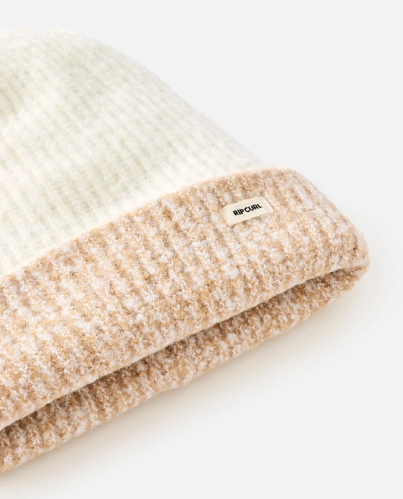 Rip Curl 2 Tone Reg Revo Beanie Off White/Tan