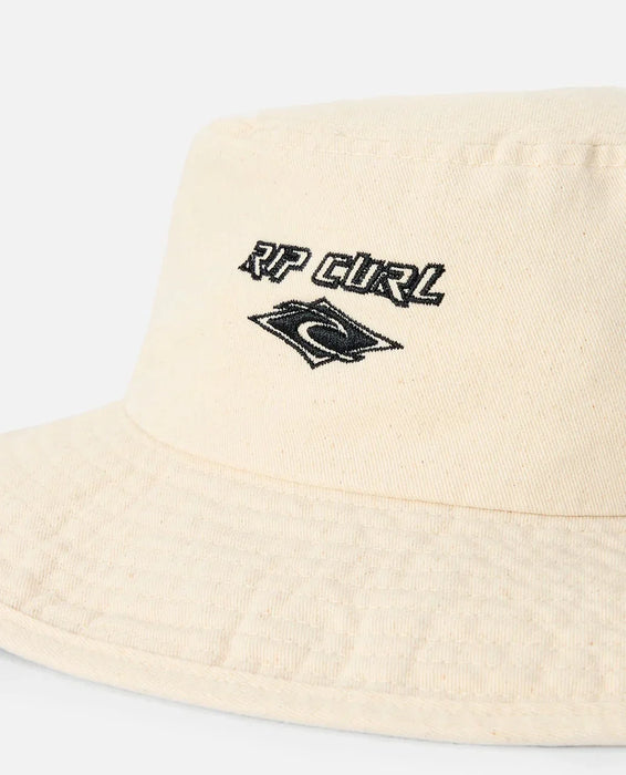 Rip Curl Premium Surf UPF Sun Hat – Natural Black Logo