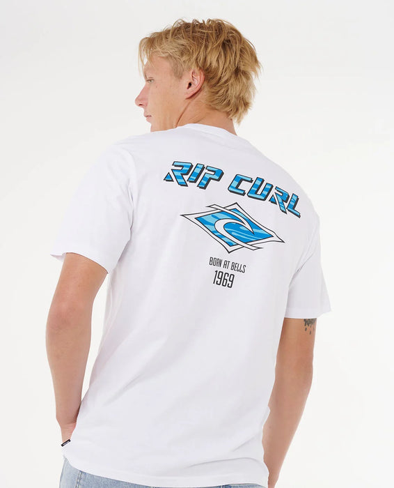 Rip Curl Fade Out Icon Tee White