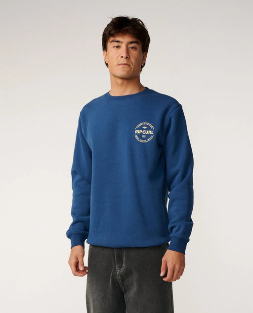 Rip Curl Staple Crew Sweatshirt in Light Navy – product view 2