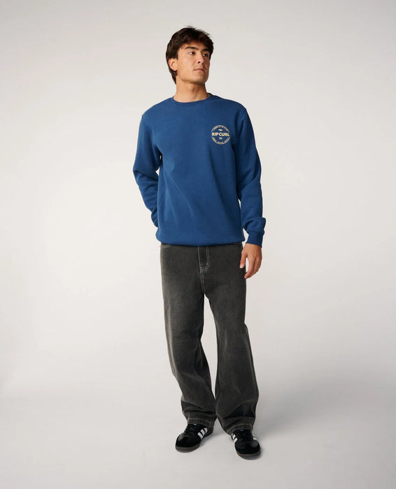 Rip Curl Staple Crew Sweatshirt in Light Navy – product view 4