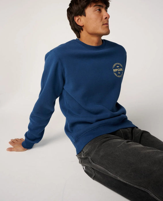Rip Curl Staple Crew Sweatshirt in Light Navy – product view 6