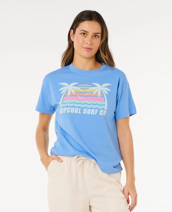 Rip Curl Malibu Relaxed Tee Cornflower Blue
