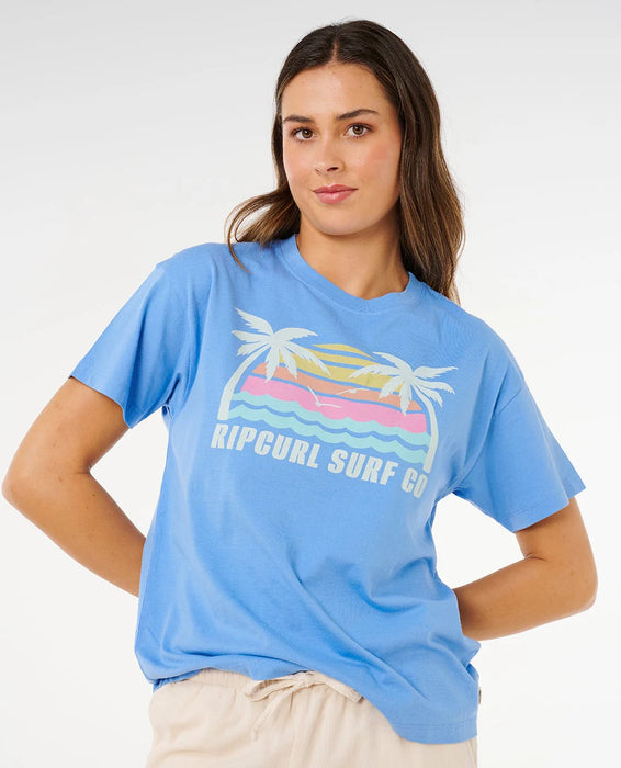 Rip Curl Malibu Relaxed Tee Cornflower Blue