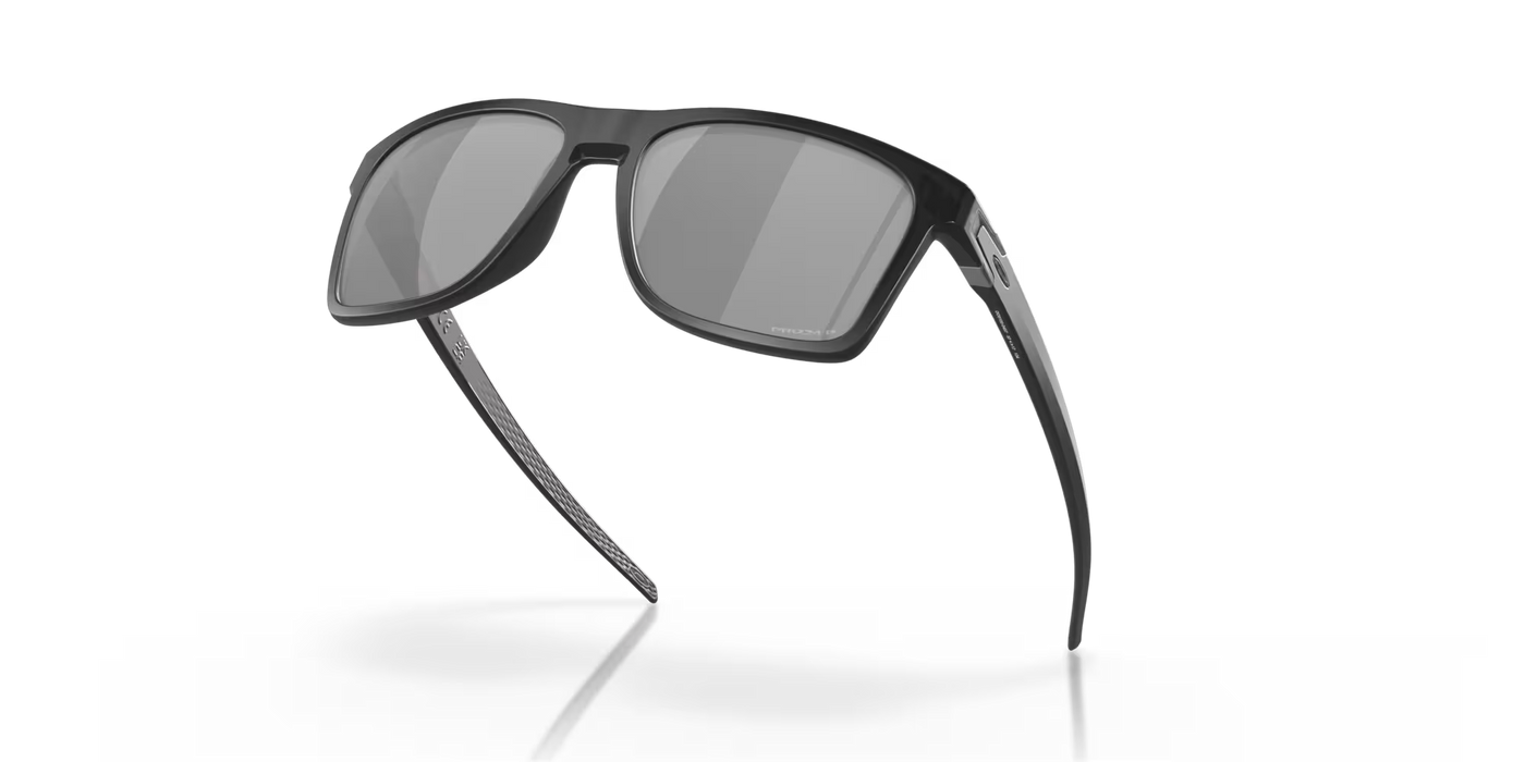 Oakley Leffingwell Matte Black Ink sunglasses, angled view