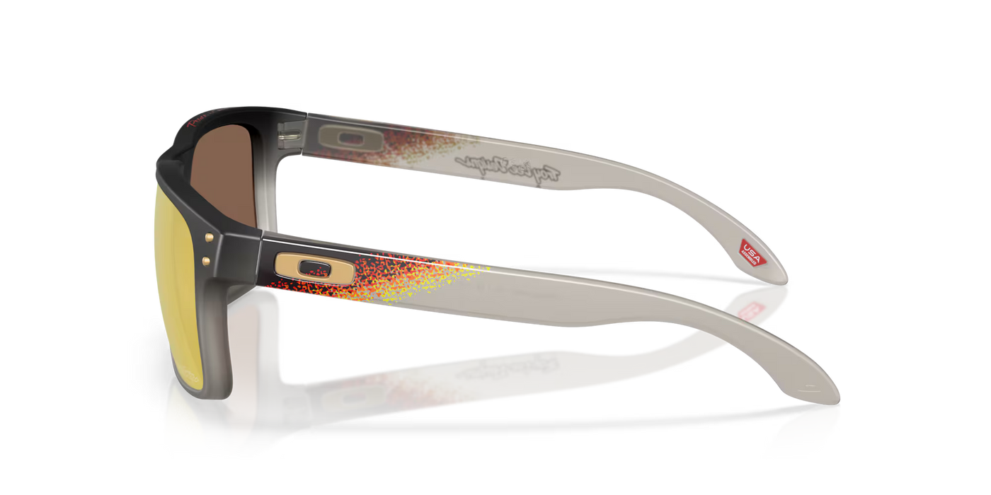 Oakley Holbrook™ Troy Lee Designs Series Black Fade with Prizm 24k Polarized lenses