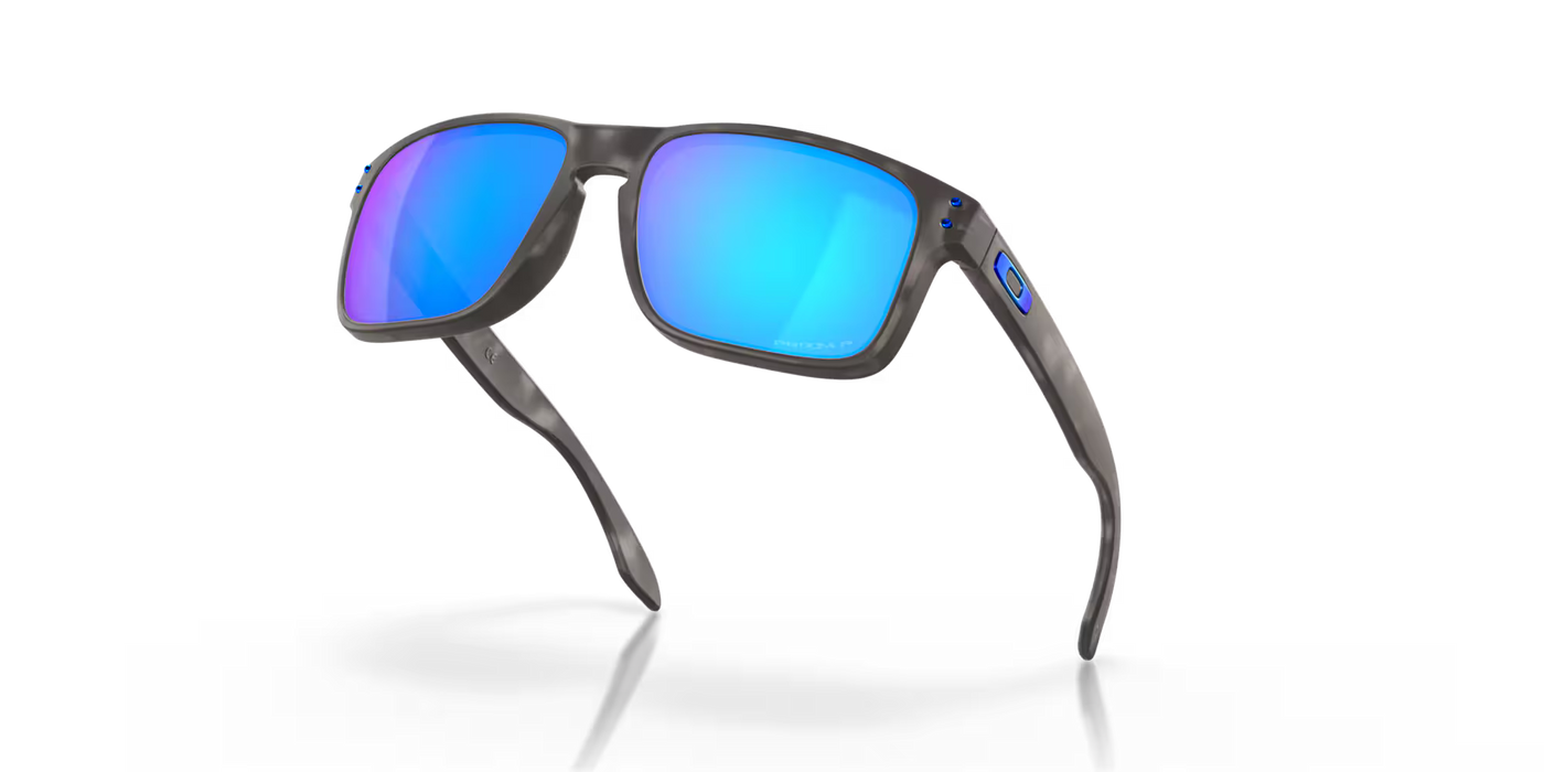 Oakley Holbrook Matte Black Tortoise with Prizm Sapphire Iridium Polarized lenses