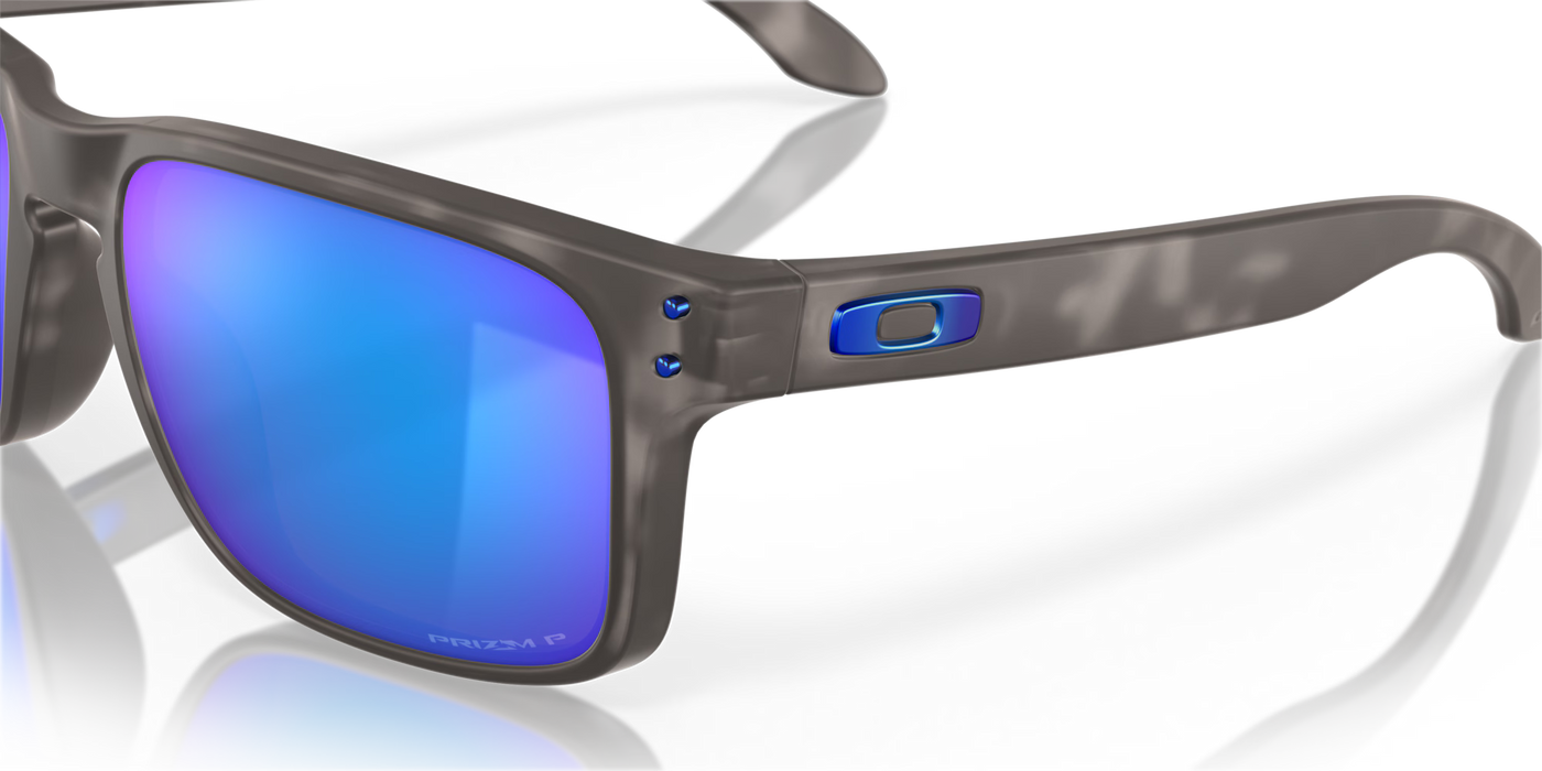 Oakley Holbrook Matte Black Tortoise with Prizm Sapphire Iridium Polarized lenses