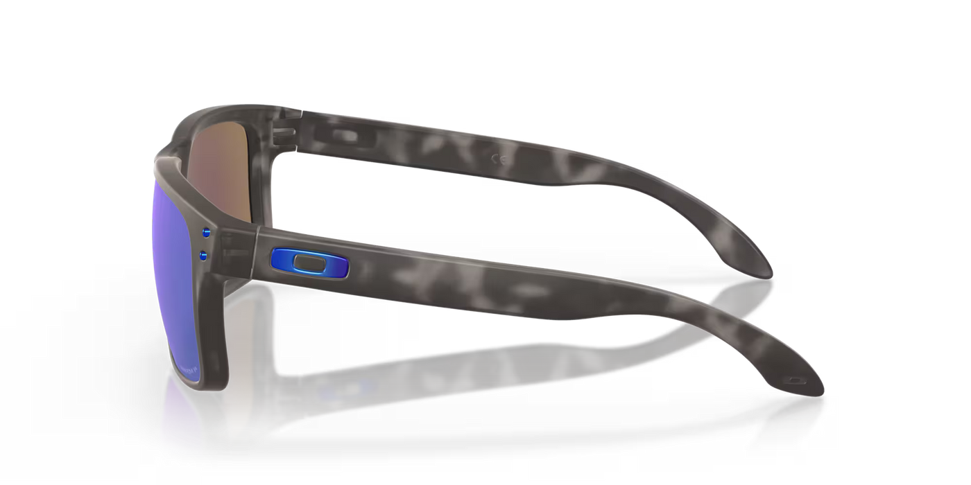 Oakley Holbrook Matte Black Tortoise with Prizm Sapphire Iridium Polarized lenses