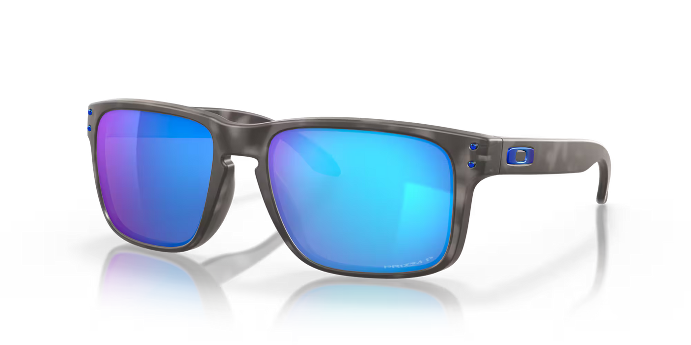 Oakley Holbrook Matte Black Tortoise with Prizm Sapphire Iridium Polarized lenses