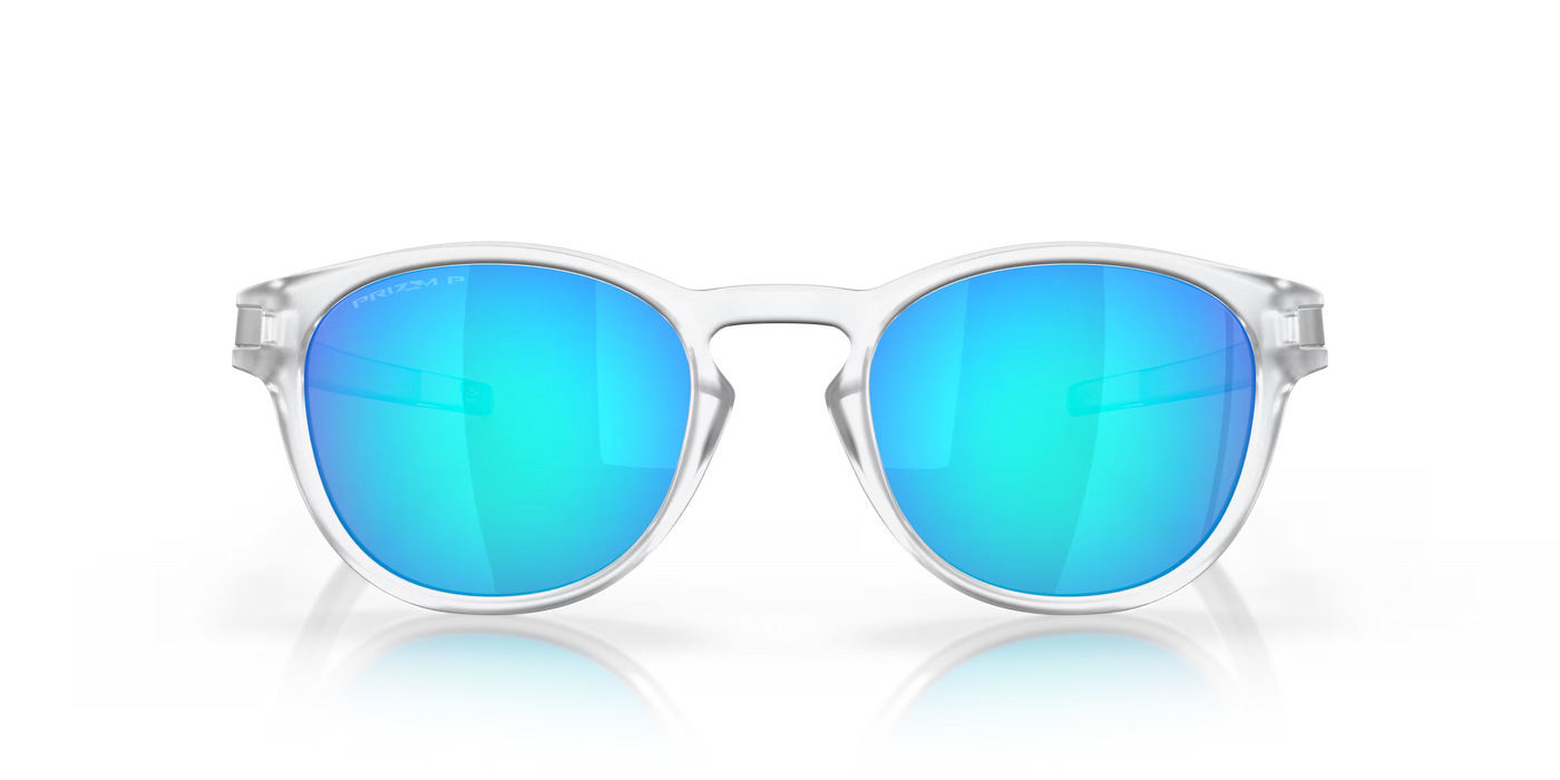 Oakley Latch Matte Clear Prizm Sapphire Polarized lenses