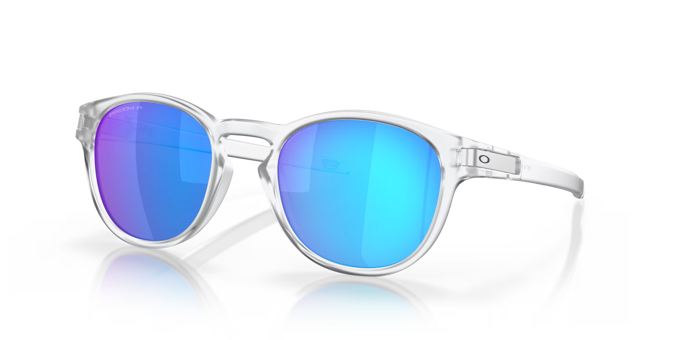 Oakley Latch Matte Clear Prizm Sapphire Polarized lenses