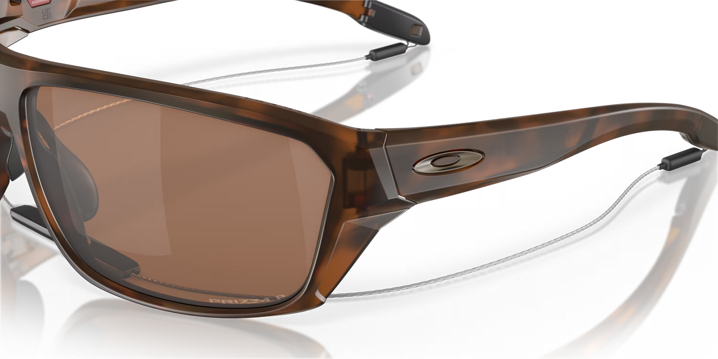 Oakley Split Shot Prizm Matte Tortoise with Tungsten Polarized lenses