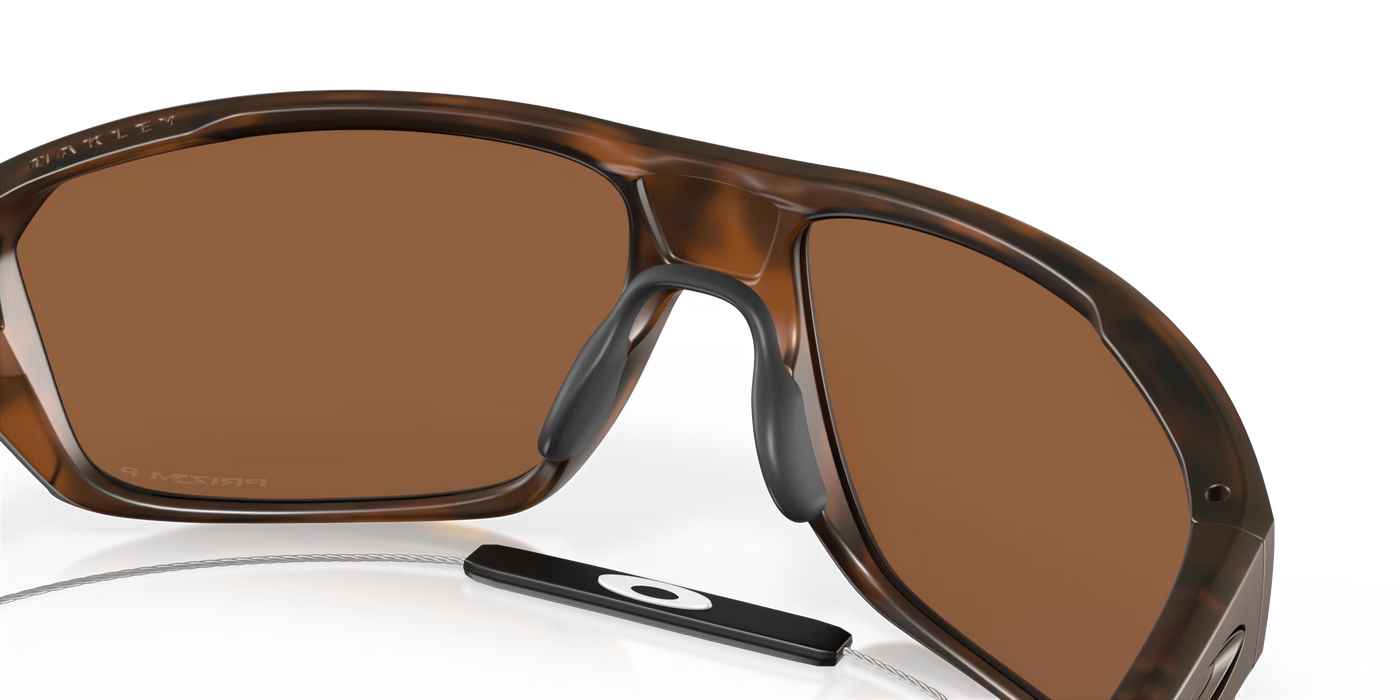 Oakley Split Shot Prizm Matte Tortoise with Tungsten Polarized lenses