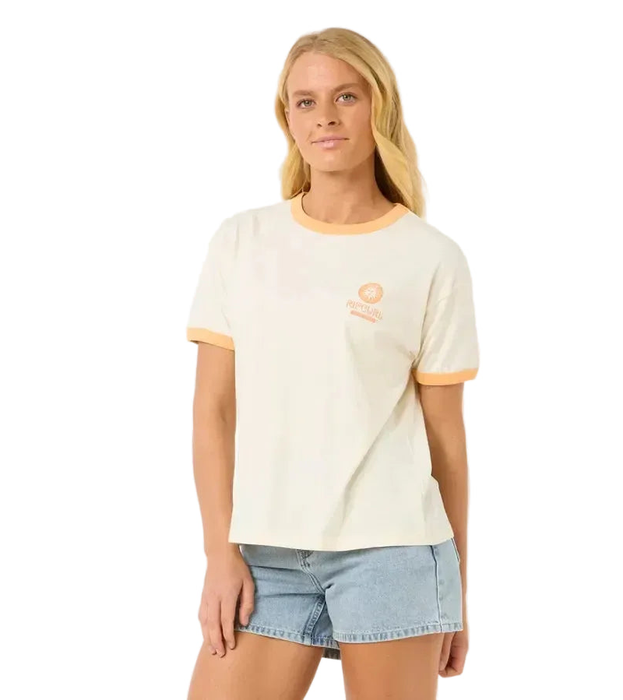 Rip Curl San Carlos Ringer Tee Bone