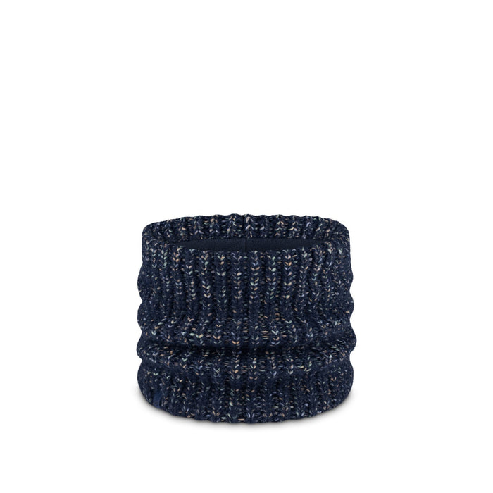 Buff Knitted and Polar neck warmer in Dalia Night Blue