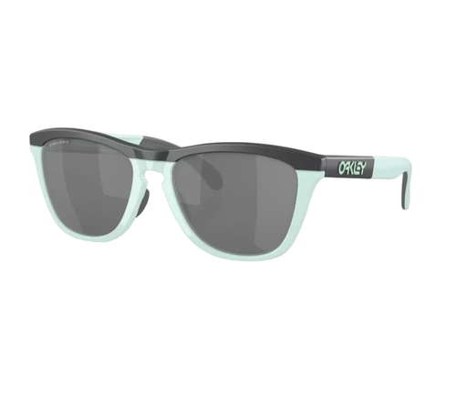 Oakley Frogskins Range sunglasses in Matte Carbon/Blue Milkshake with Prizm Black lenses