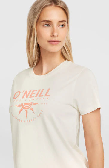 O'Neill Front Print Tee Snow White