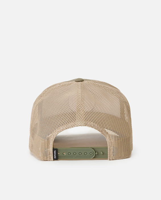 Rip Curl Wetsuit Icon Trucker Cap Dusty Olive