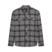 Fox Survivalist Core flannel shirt in Steel Grey front view