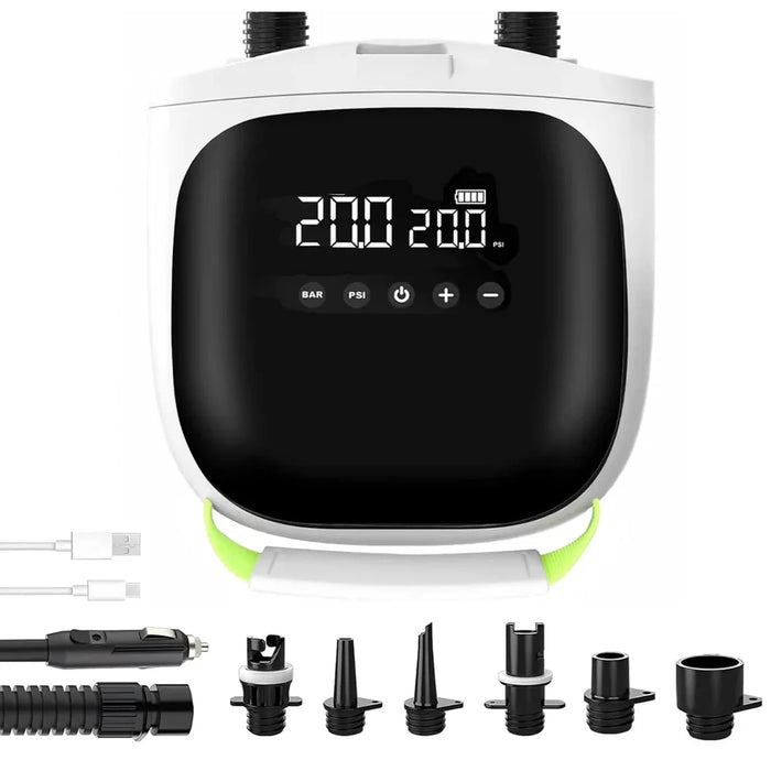 Sandbanks Style 20psi 12V Electric SUP Paddleboard Pump & Adaptors