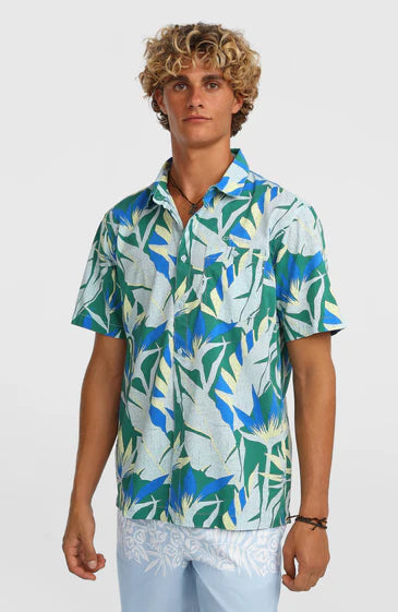 O'Neill Print Shirt Blue Tropicana