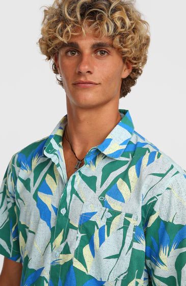 O'Neill Print Shirt Blue Tropicana