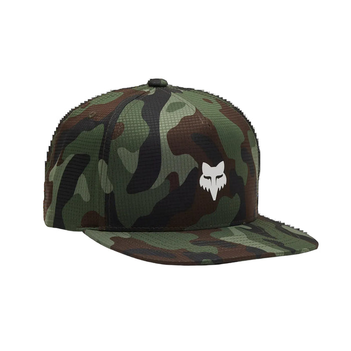 Fox Head Camo Tech Snapback Hat Green Camouflage