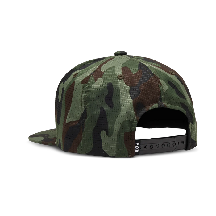 Fox Head Camo Tech Snapback Hat Green Camouflage