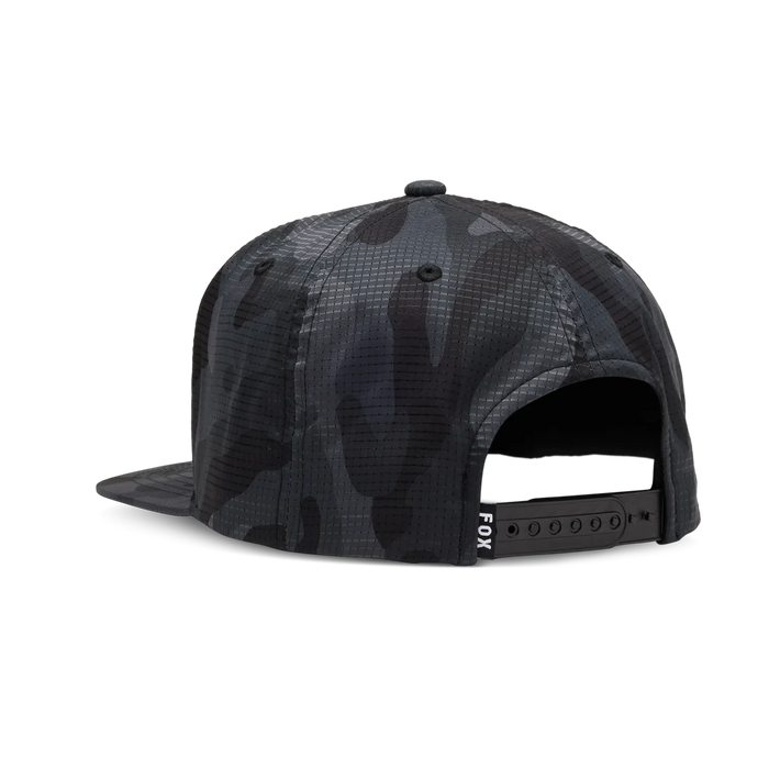 Fox Head Camo Tech Snapback Hat Black Camouflage