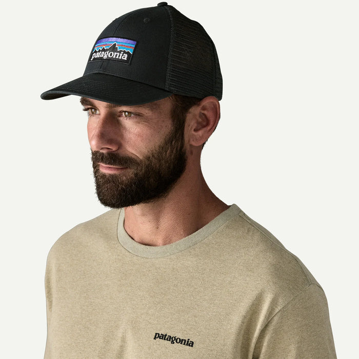 Patagonia P-6 Logo LoPro Trucker Cap Black