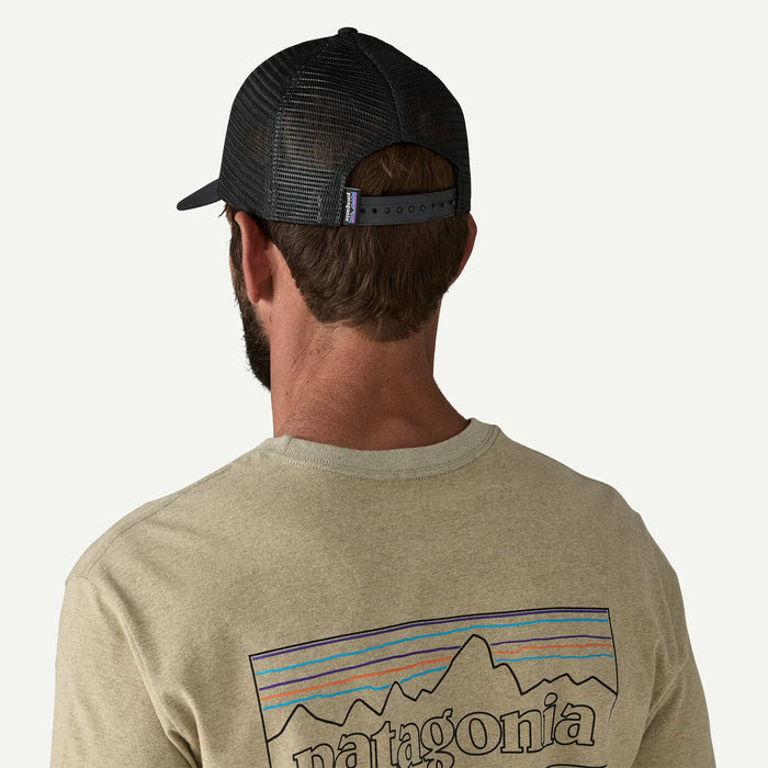 Patagonia P-6 Logo LoPro Trucker Cap Black