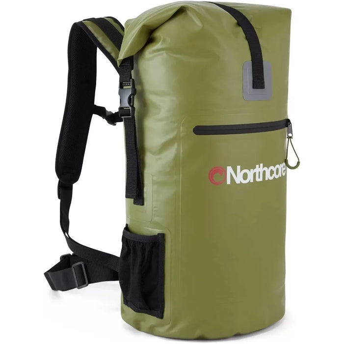 Northcore 30L Waterproof Haul Backpack in Olive Green