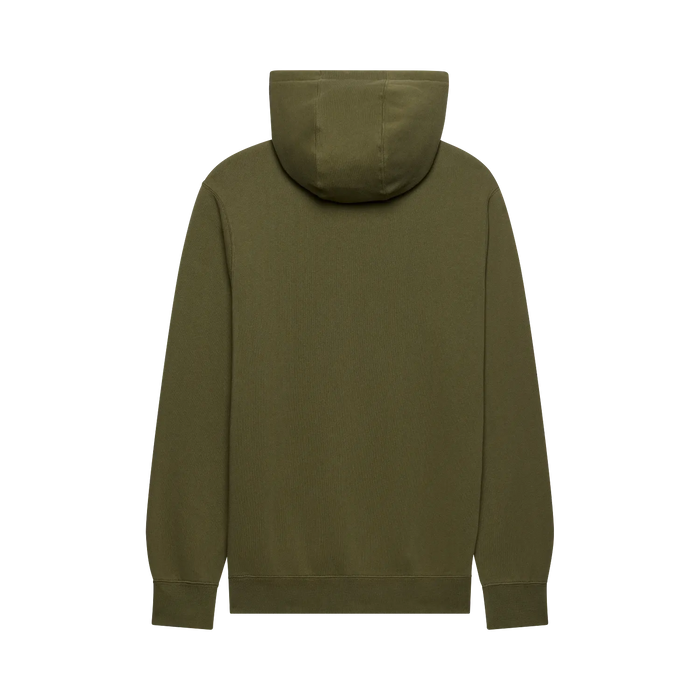 Fox F Head X Fleece Pullover Hoodie Olive Green