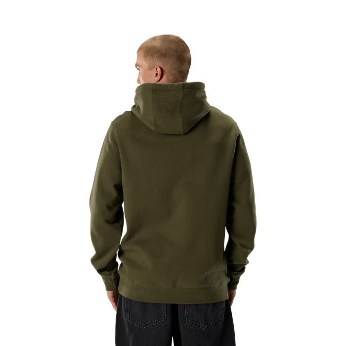 Fox F Head X Fleece Pullover Hoodie Olive Green