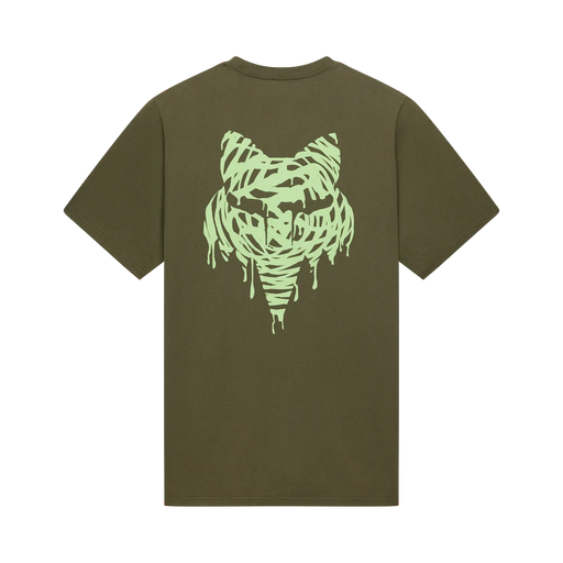 Fox Roughcut 195 Original tee in olive green with Fox branding