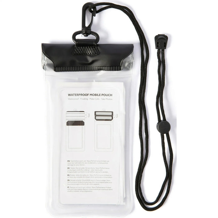 Nyord Waterproof Mobile Phone & Key Pouch in Clear, flat view