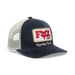 Fox Circa 74 snapback trucker hat in Midnight Blue front view