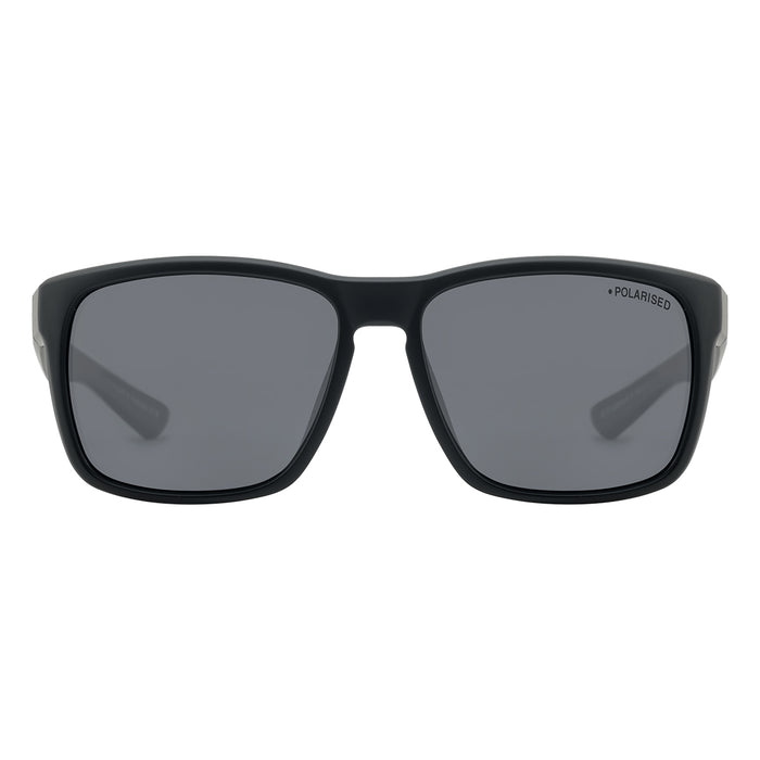 Dirty Dog Hoodlum Sunglass Satin Black/Grey Polarised