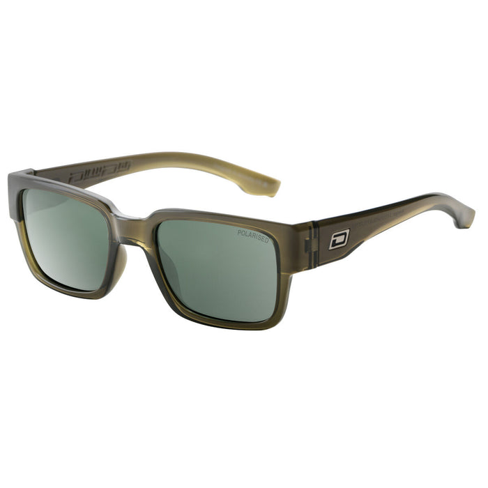 Dirty Dog Avenger Sunglass Crystal Olive Green/Green Polarised