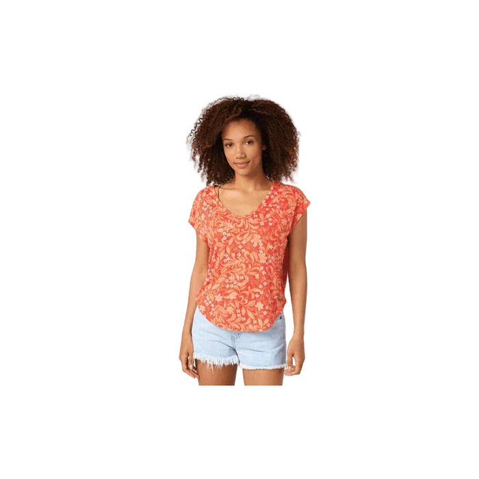 Rip Curl Sun Rays Reverse Tee Red