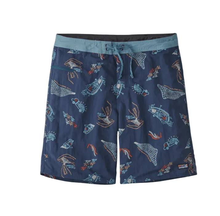 Patagonia Wavefarer Boardshorts - 19" Clean Currents: Tidepool Blue