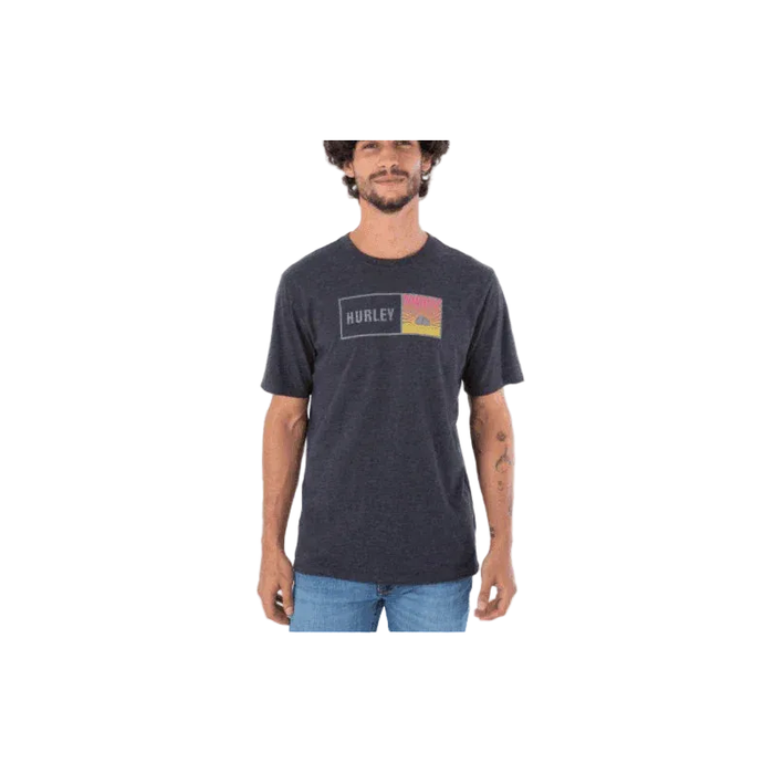 Hurley Everyday Sunbox Tee Heather Black