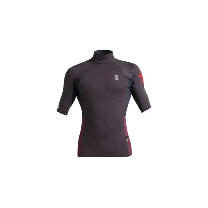 C-Skins Rash X Mens Rash Vest Anthracite / Bluestone / Wine
